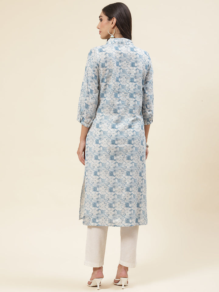 Printed Muslin Kurta