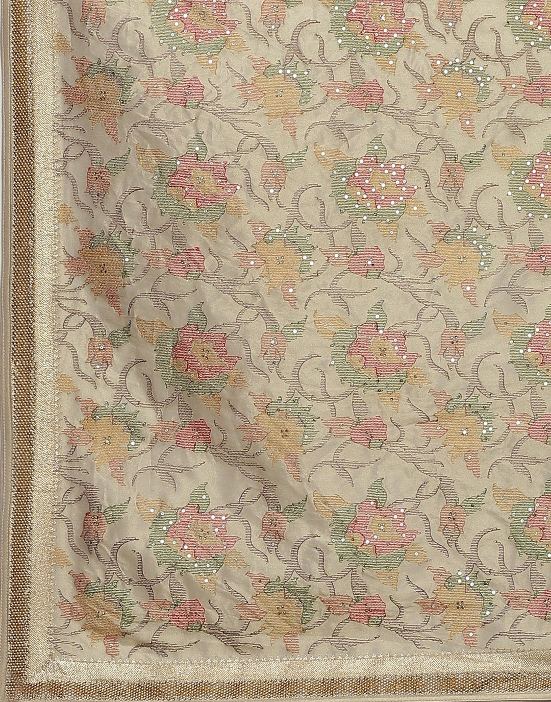 Cottton Tissue Embroidery Saree
