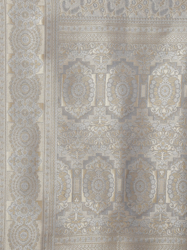Zari Jaal Handloom Woven Saree