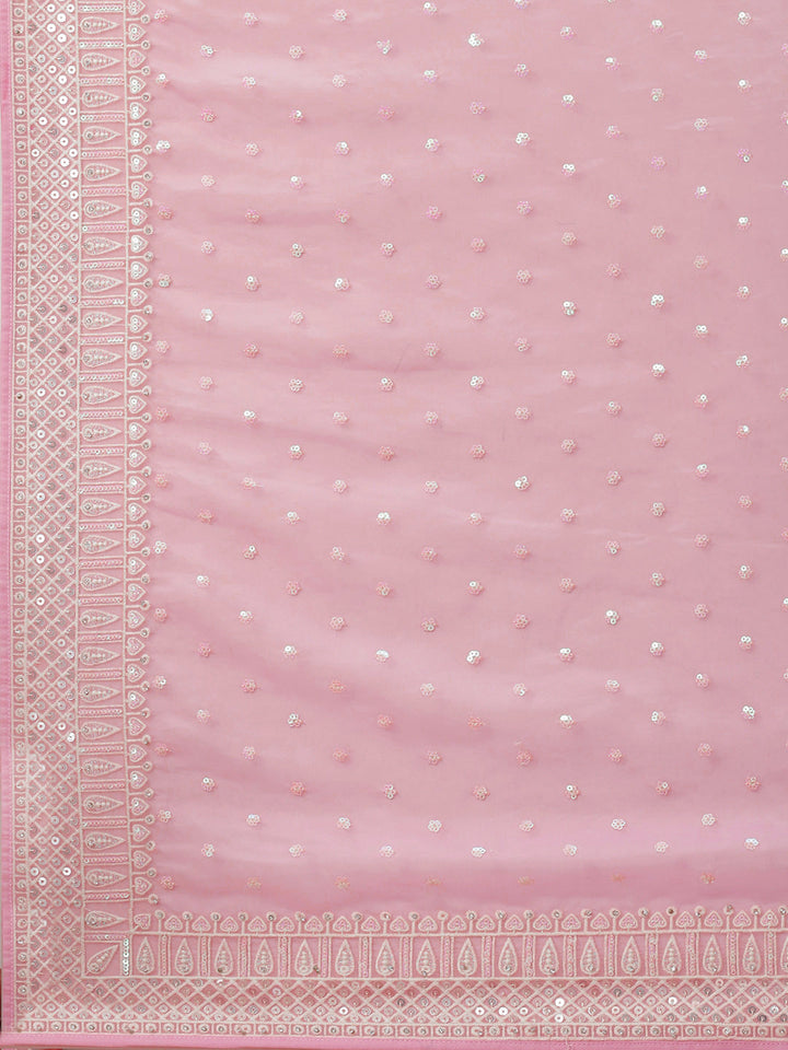 Embroidered Organza Saree