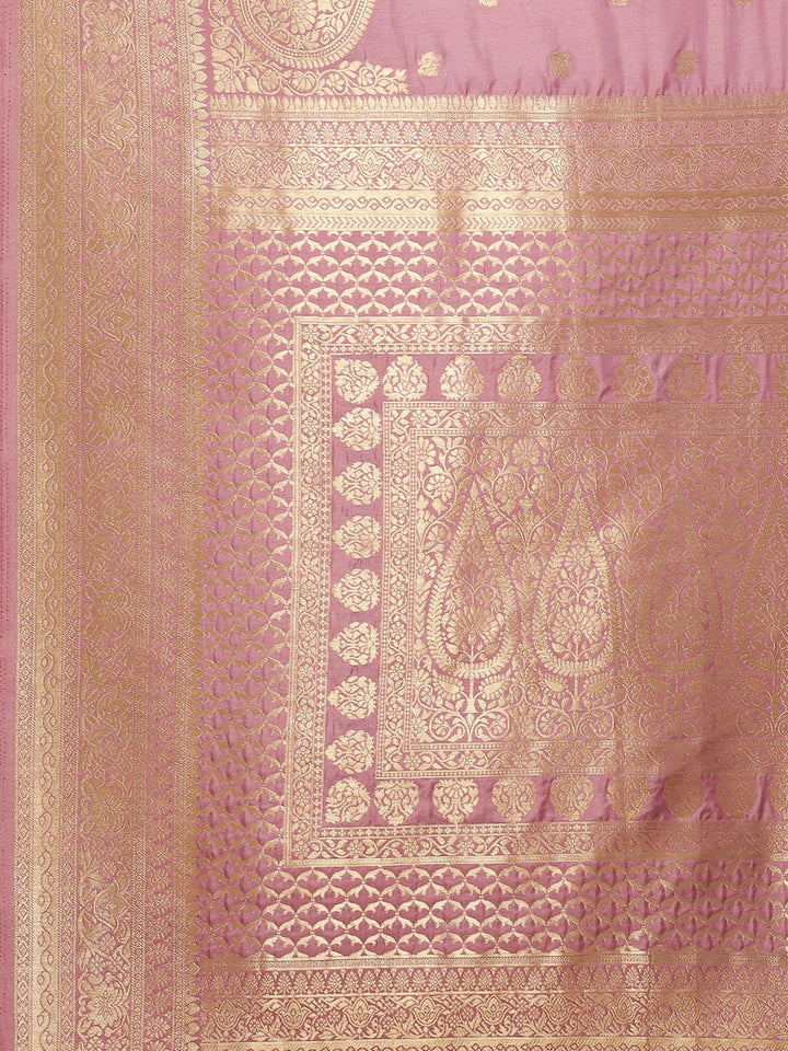 Zari Border Booti Art Handloom Woven Saree