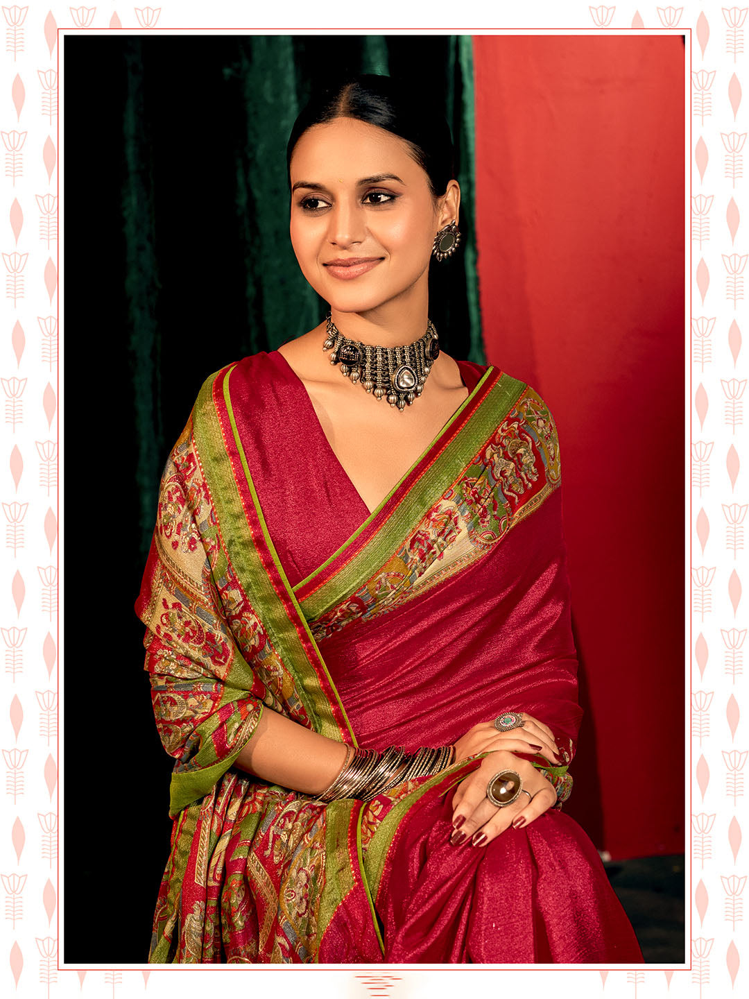 Printed Chiffon Saree