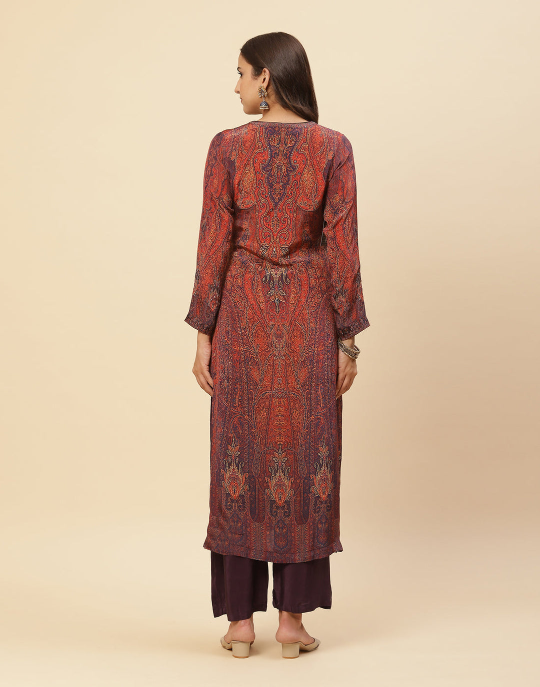 Digital Printed Crepe Salwar Kameez Stitched Suit With Georgette Dupatta