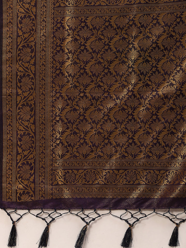Zari Jaal Handloom Woven Saree