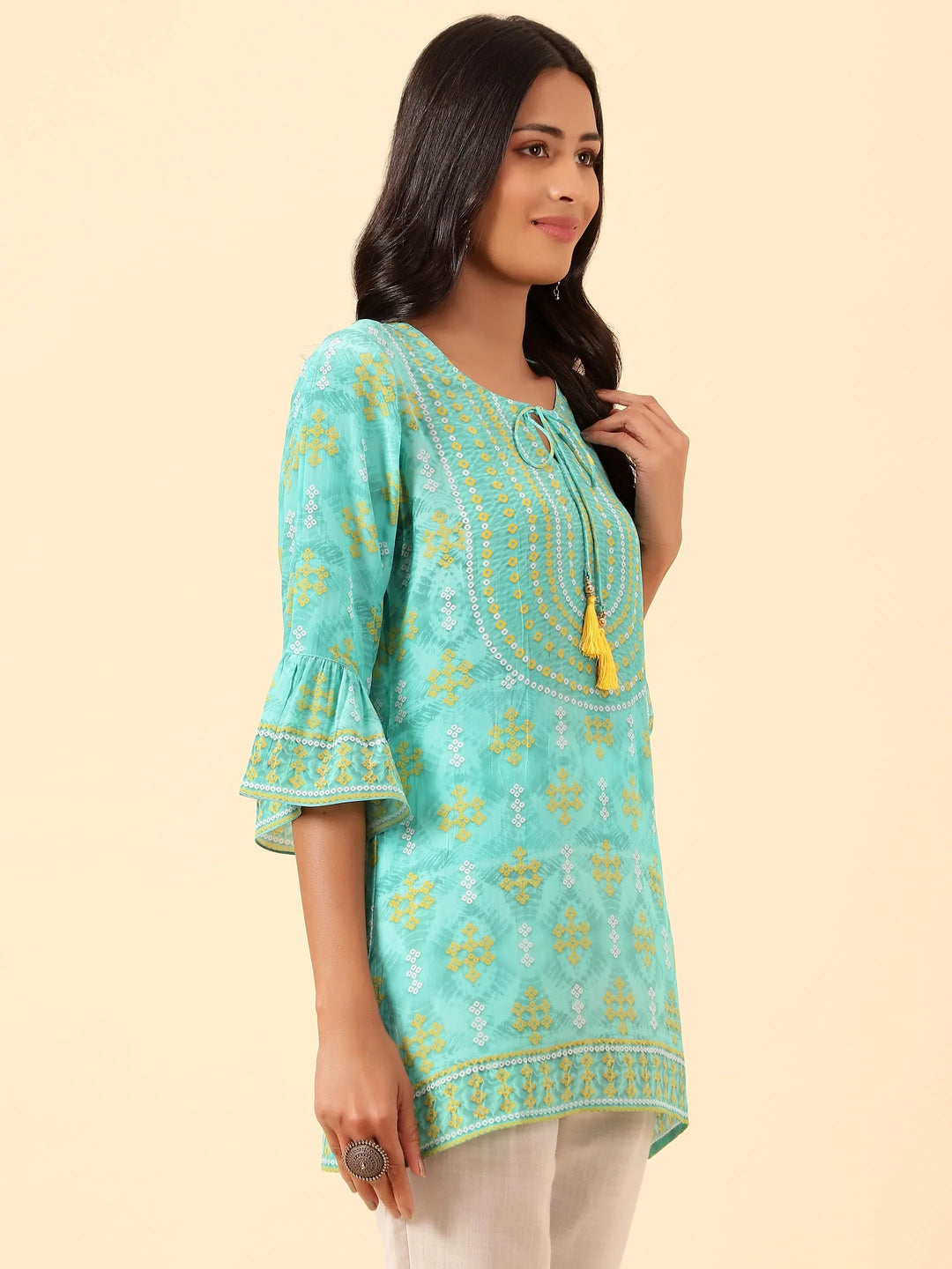 Digital Printed Crepe Kurti