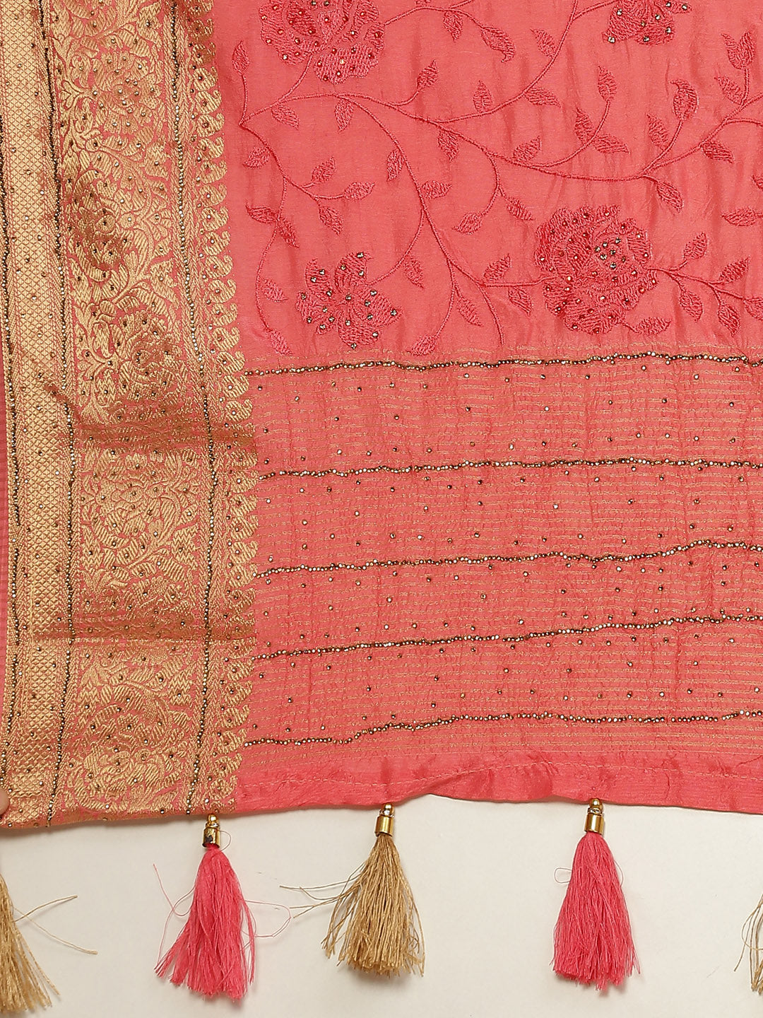 Swarovski Embroidered Handloom Saree
