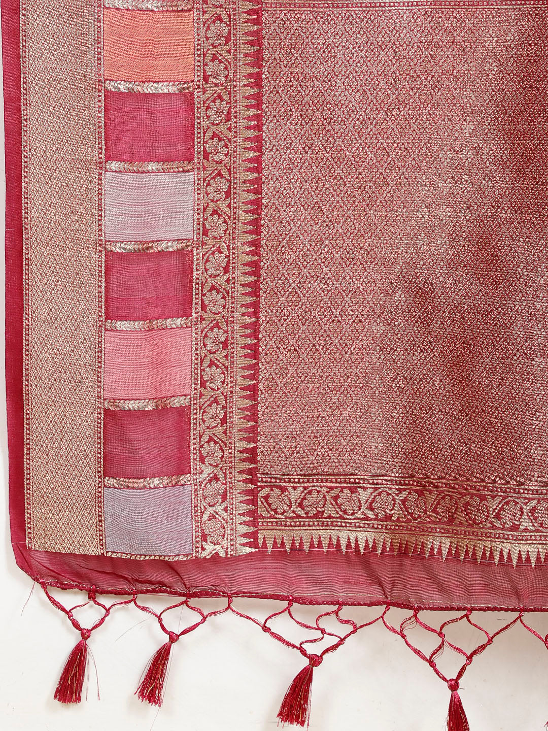 Zari Booti  Woven Saree