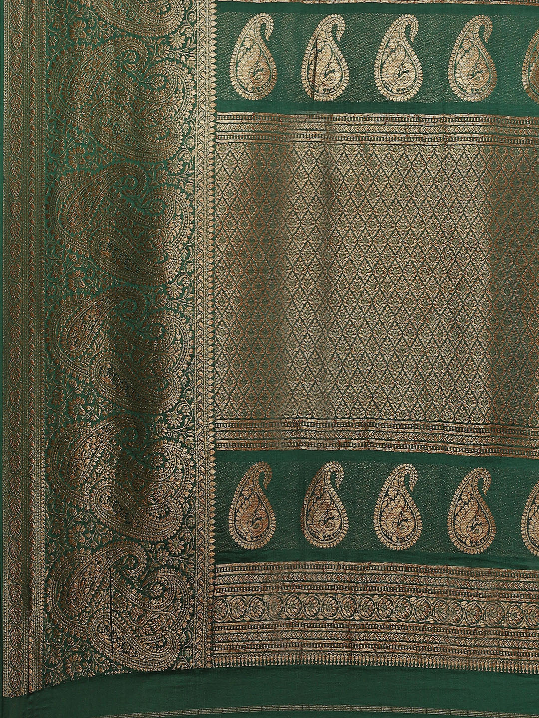 Antique Jaal Crepe Plain Saree