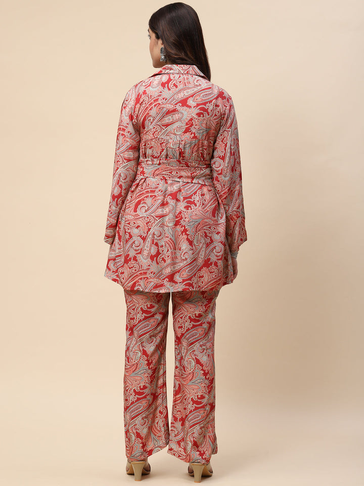 Printed Muslin Kurta With Pants