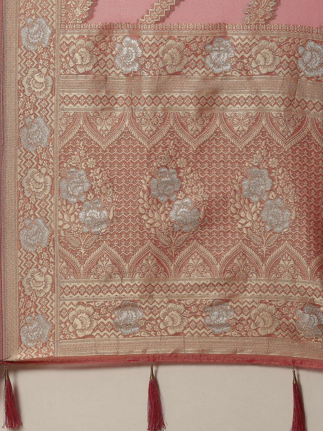 Zari Jaal Cotton Woven Saree