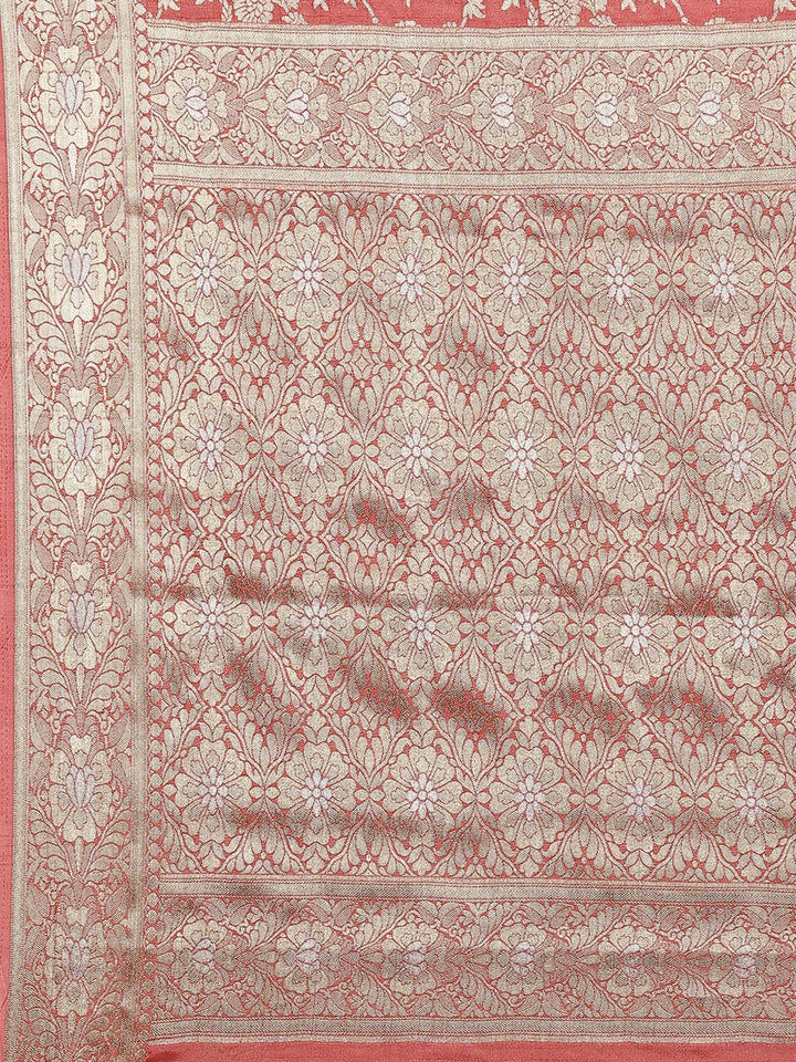 Zari Jaal Art Handloom Woven Saree