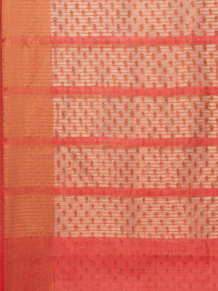 Zari Booti Handloom Woven Saree