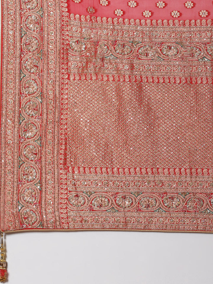 Stone Booti Banarsi Embroided Saree