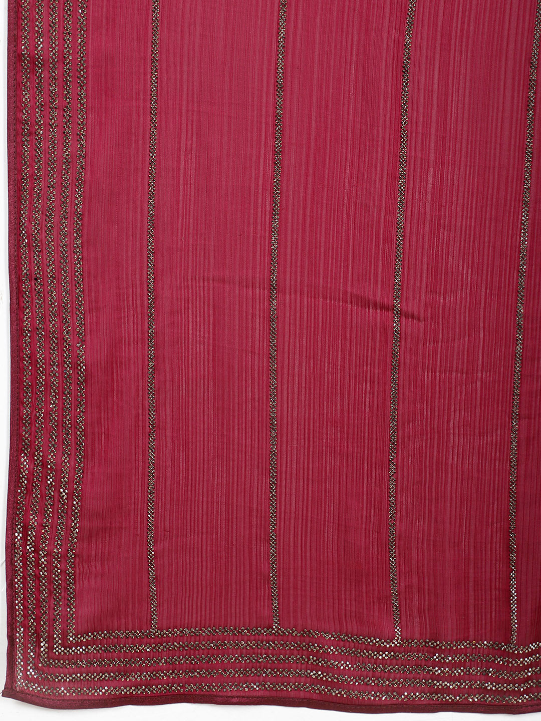Stone Embroidered Chiffon Saree
