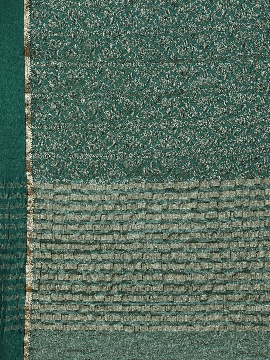 Light Brocade Georgette Plain Saree