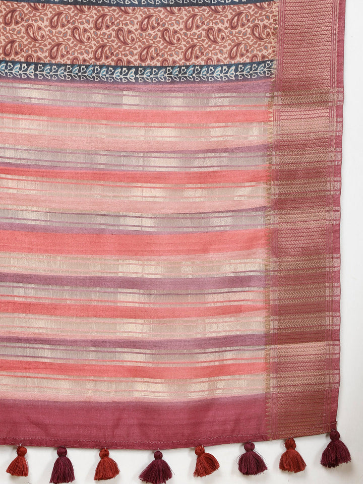 Digital Printed Handloom Saree