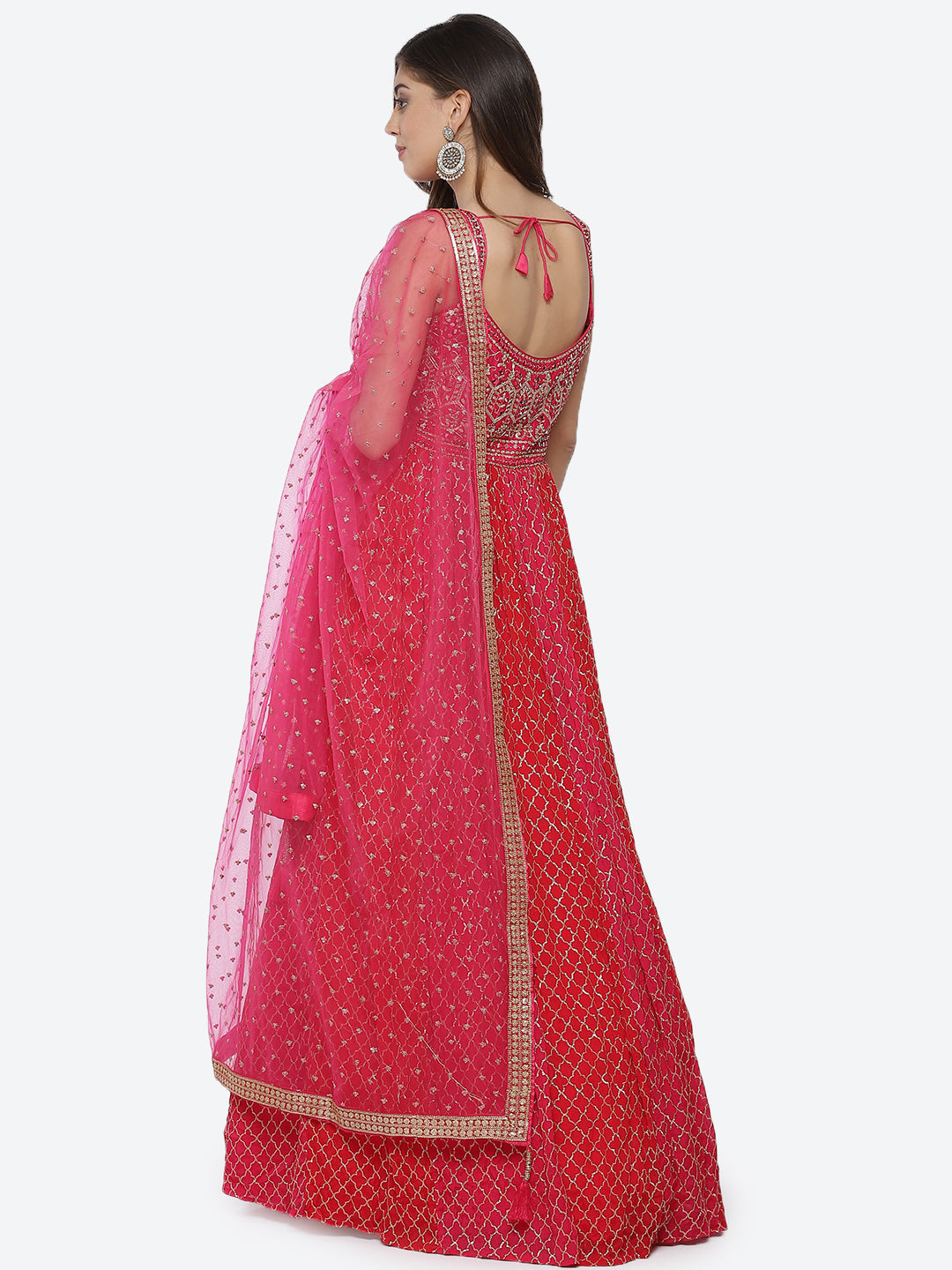 Sequence Work Crepe Stitched Salwar Kameez With Sequence Dupatta