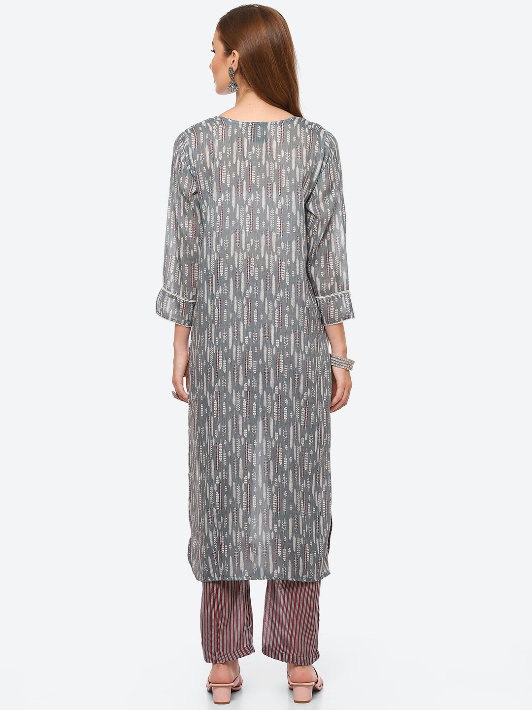 Printed Cotton Kurta With Pant