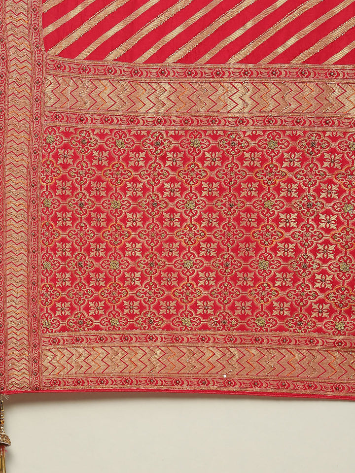 Cutdana Embroidered Handloom Saree