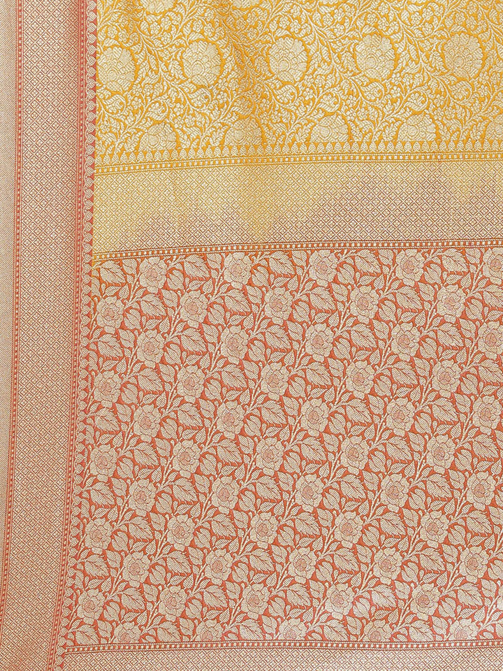 Zari Jaal Banarasi Woven Saree