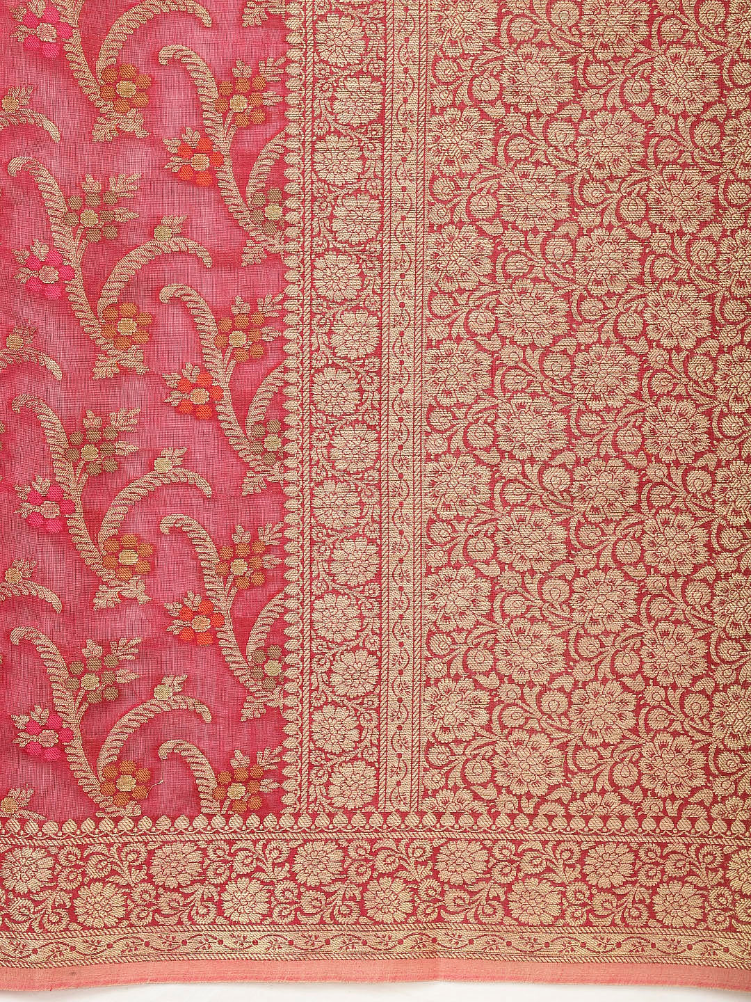 Zari Jaal Woven Cotton Saree