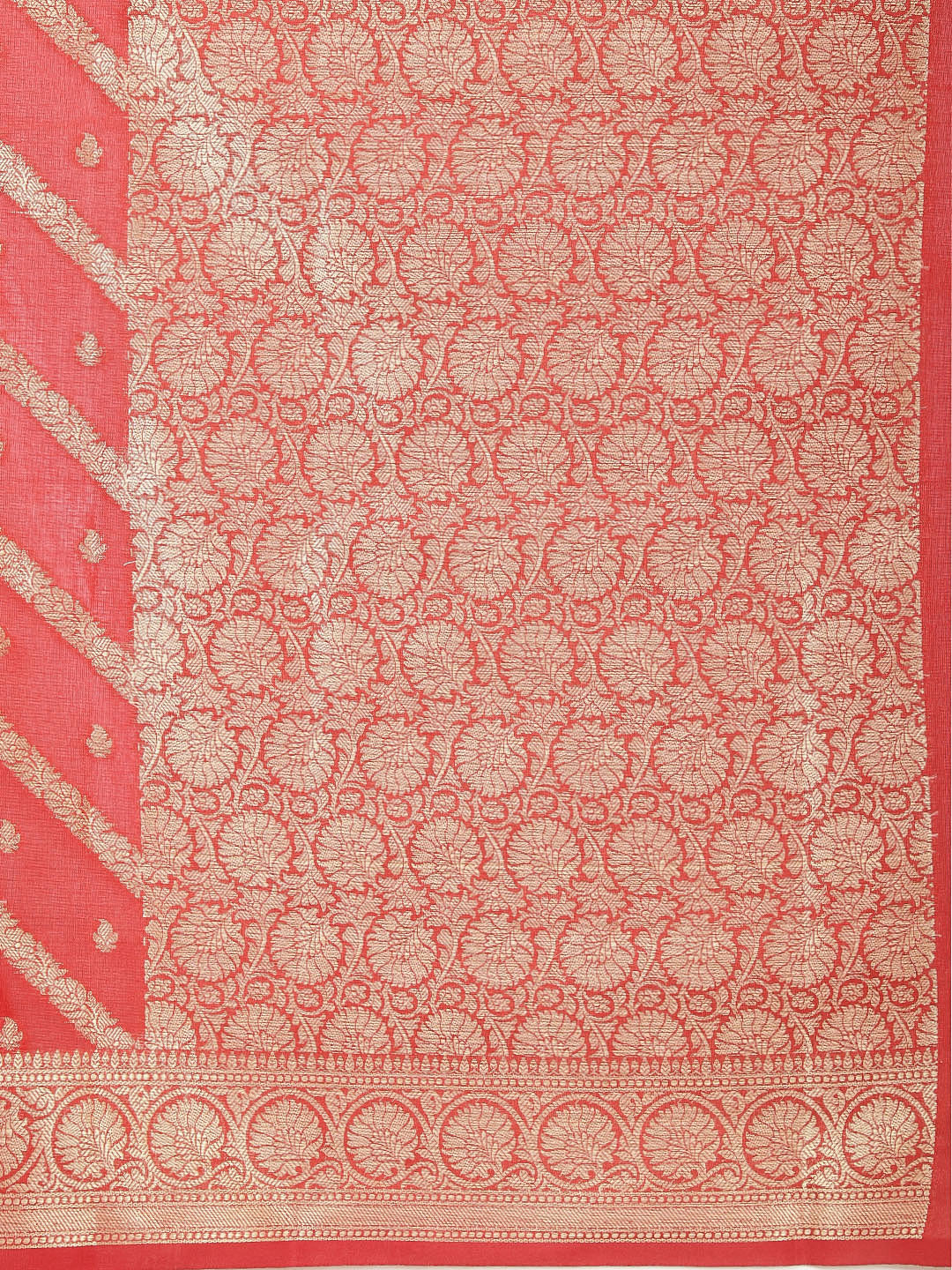Zari Jaal Woven Cotton Saree
