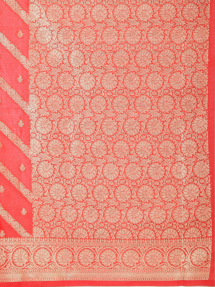 Zari Jaal Woven Cotton Saree