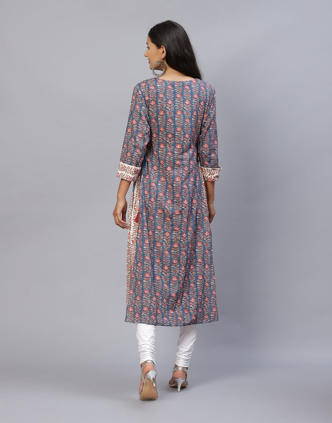 Floral Print Cotton Kurti