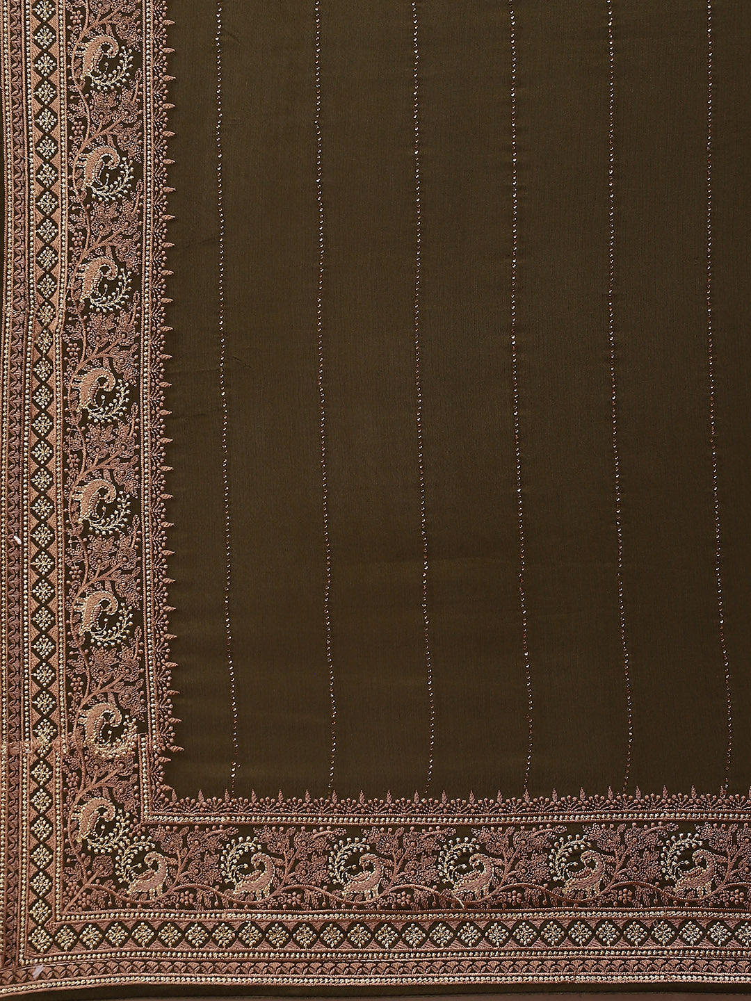 Swarovski Embroidered Georgette Saree