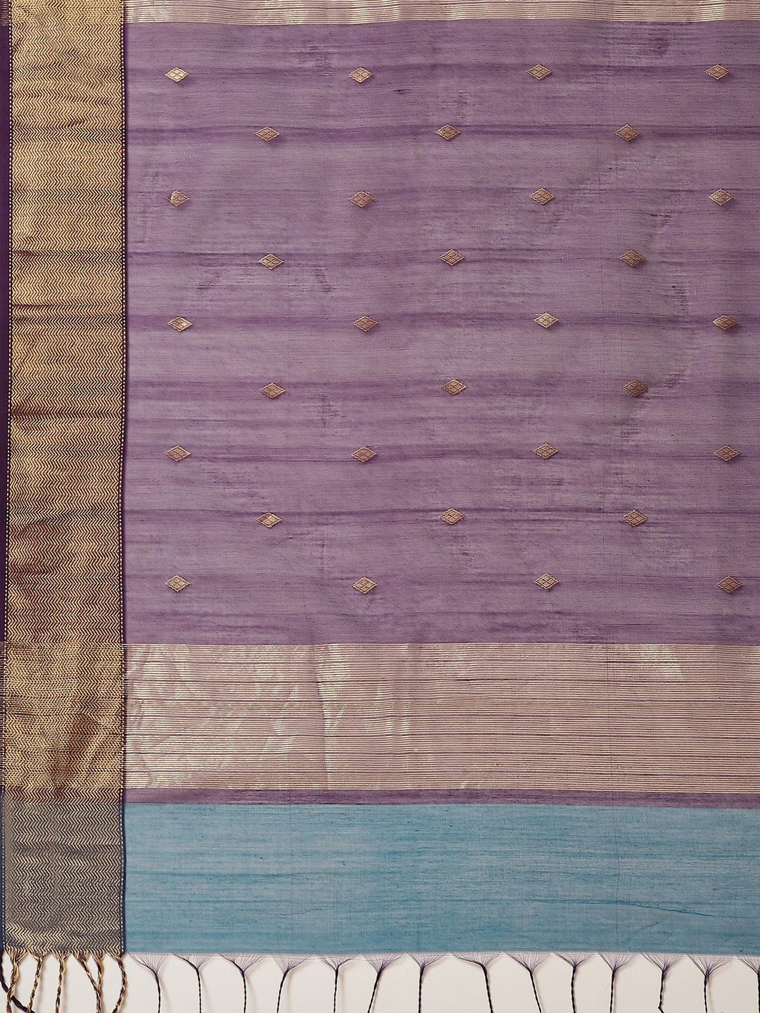 Zari Border Booti Cotton Woven Saree
