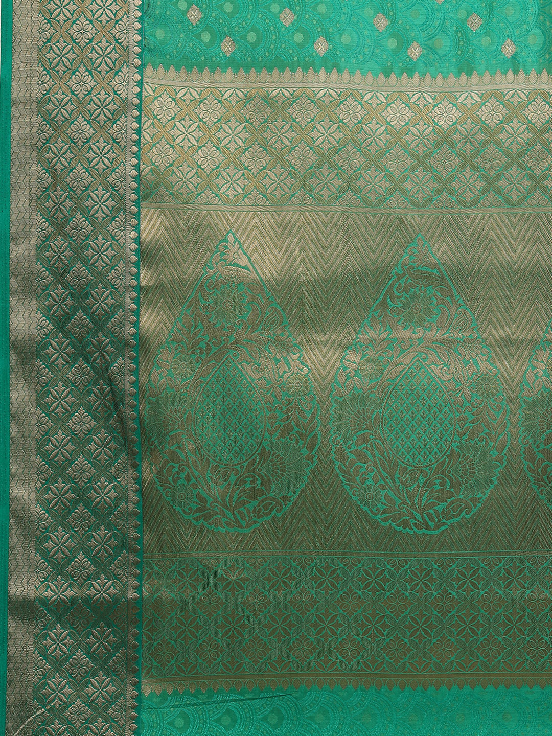 Zari Border Booti Handloom Woven Saree