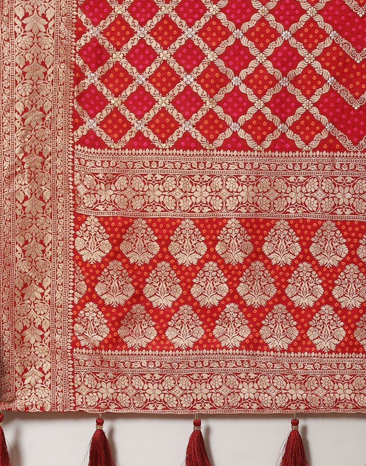 Banarasi Art maroon Handloom