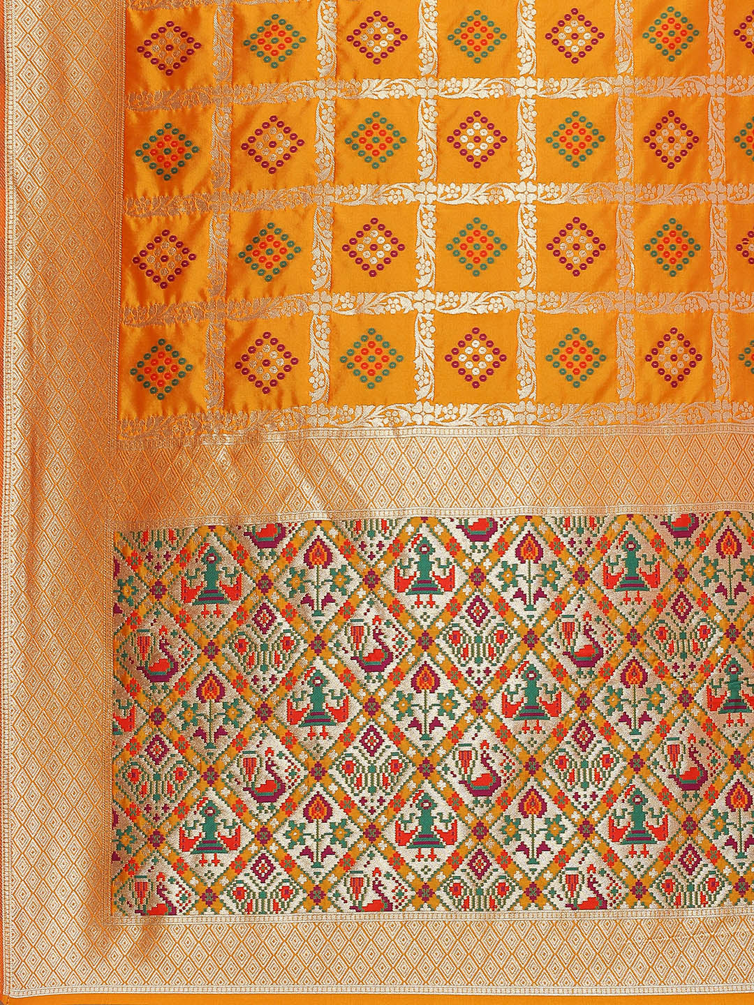 Zari Jaal Woven Art Silk Banarsi Saree