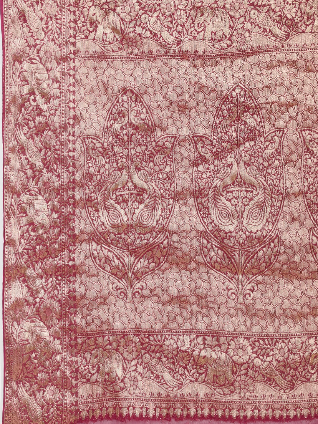 Zari Jaal Woven Chiffon Saree
