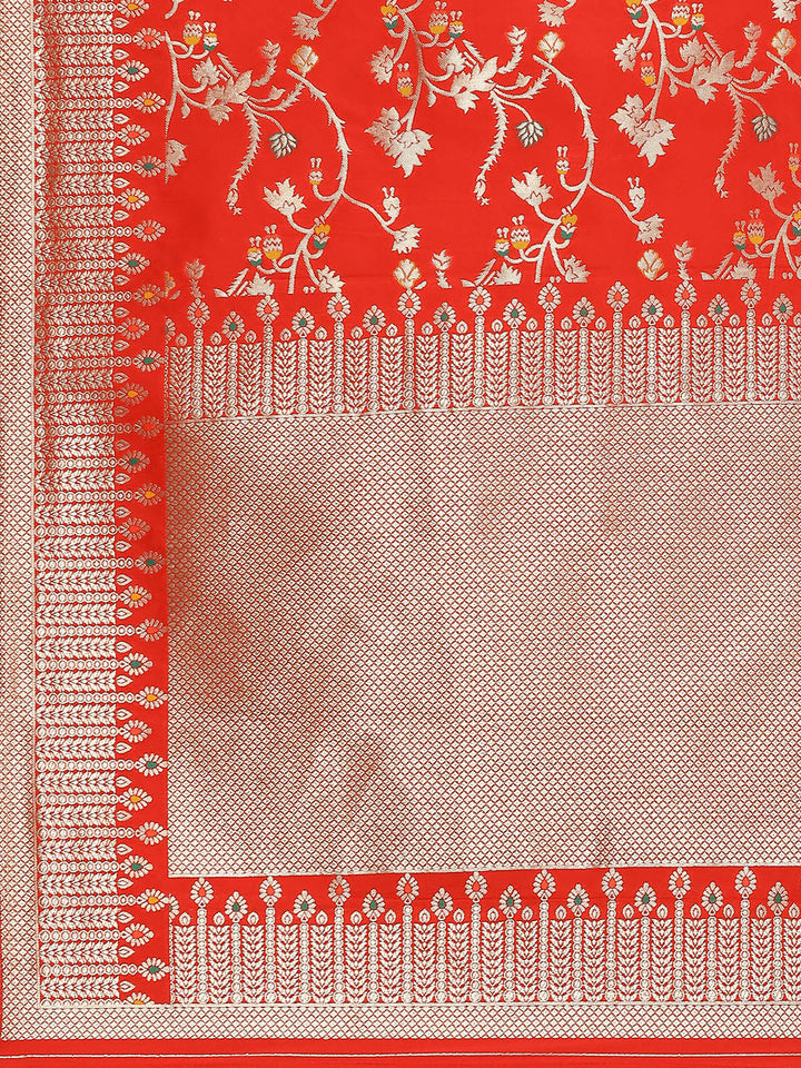 Zari Jaal Woven Art Silk Banarsi Saree