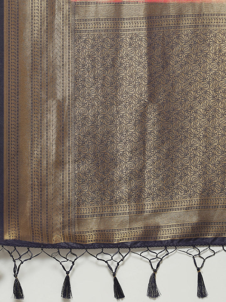 Zari Jaal Woven Handloom Saree