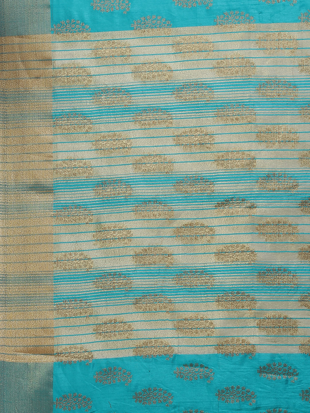 Zari Border Booti Art Handloom Woven Saree