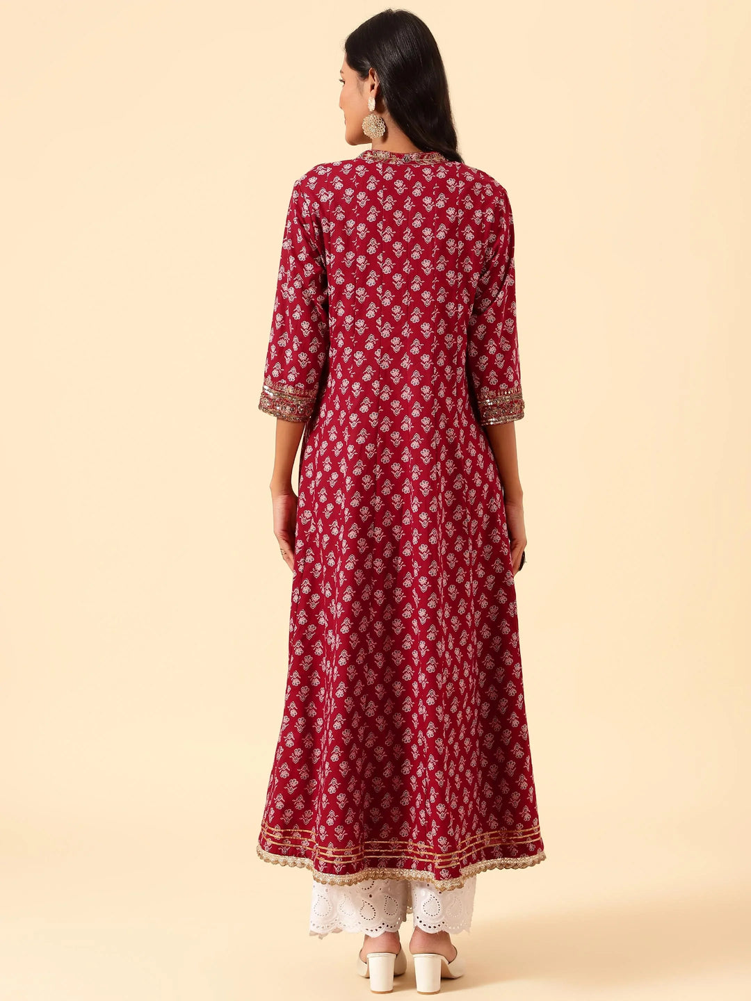 Floral Printed Cotton Kurta