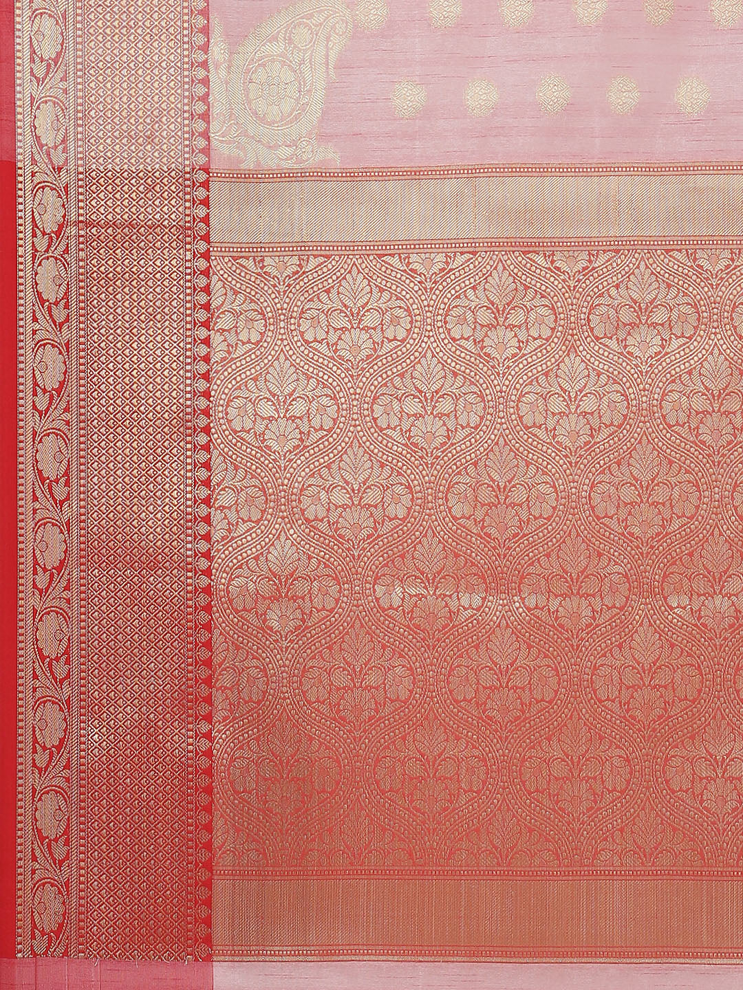 Zari Booti Cotton Woven Saree