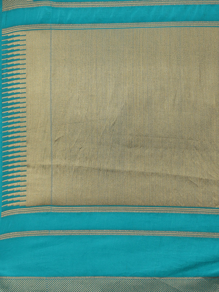 Plain Zari Border Handloom Woven Saree