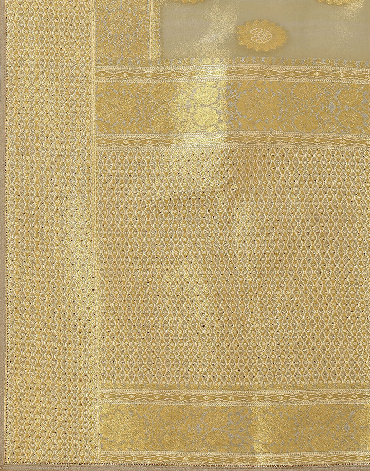 Embroidered Banarasi Kota Tissue Saree