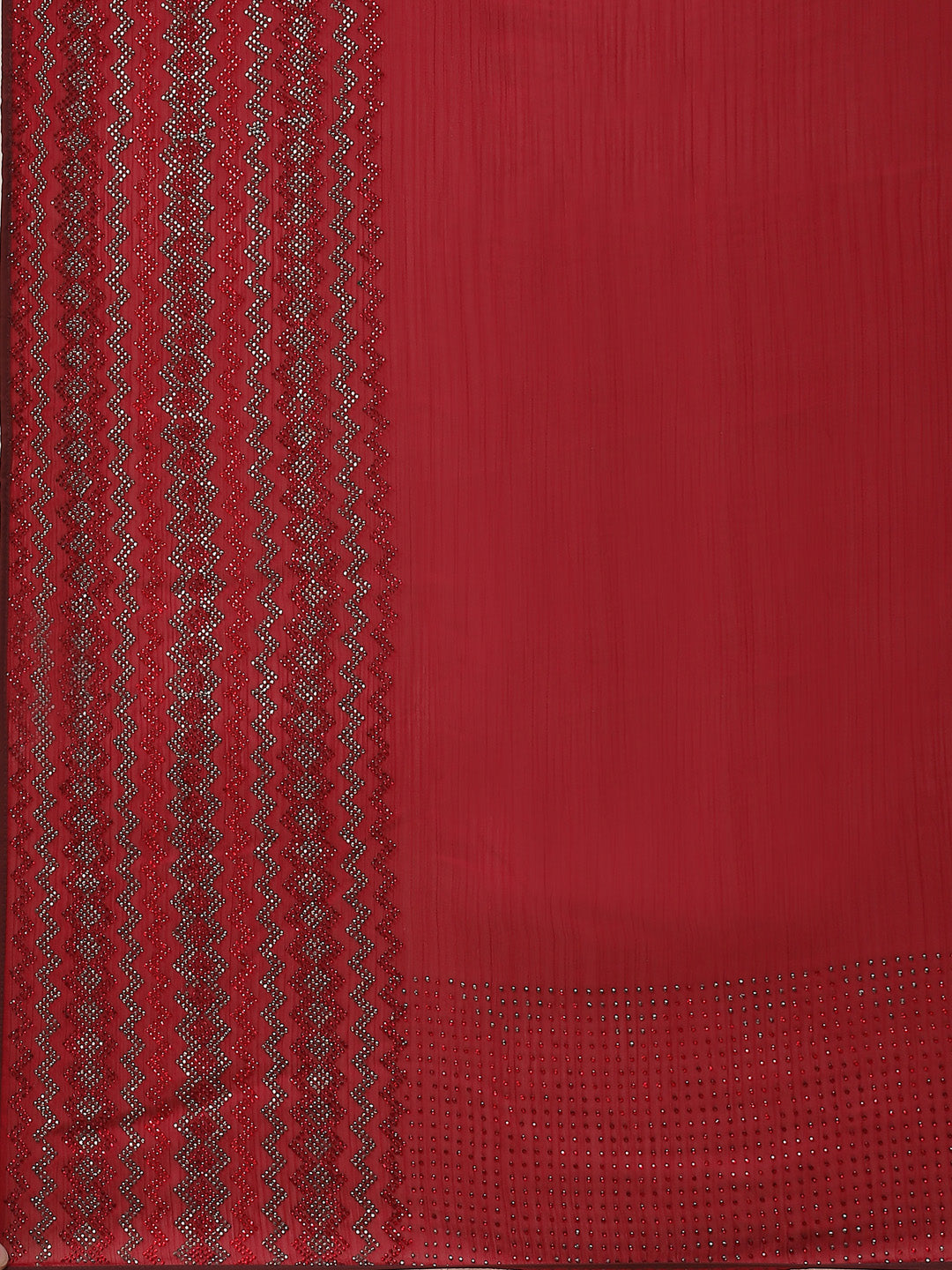 Stone Embroidered Crepe Saree