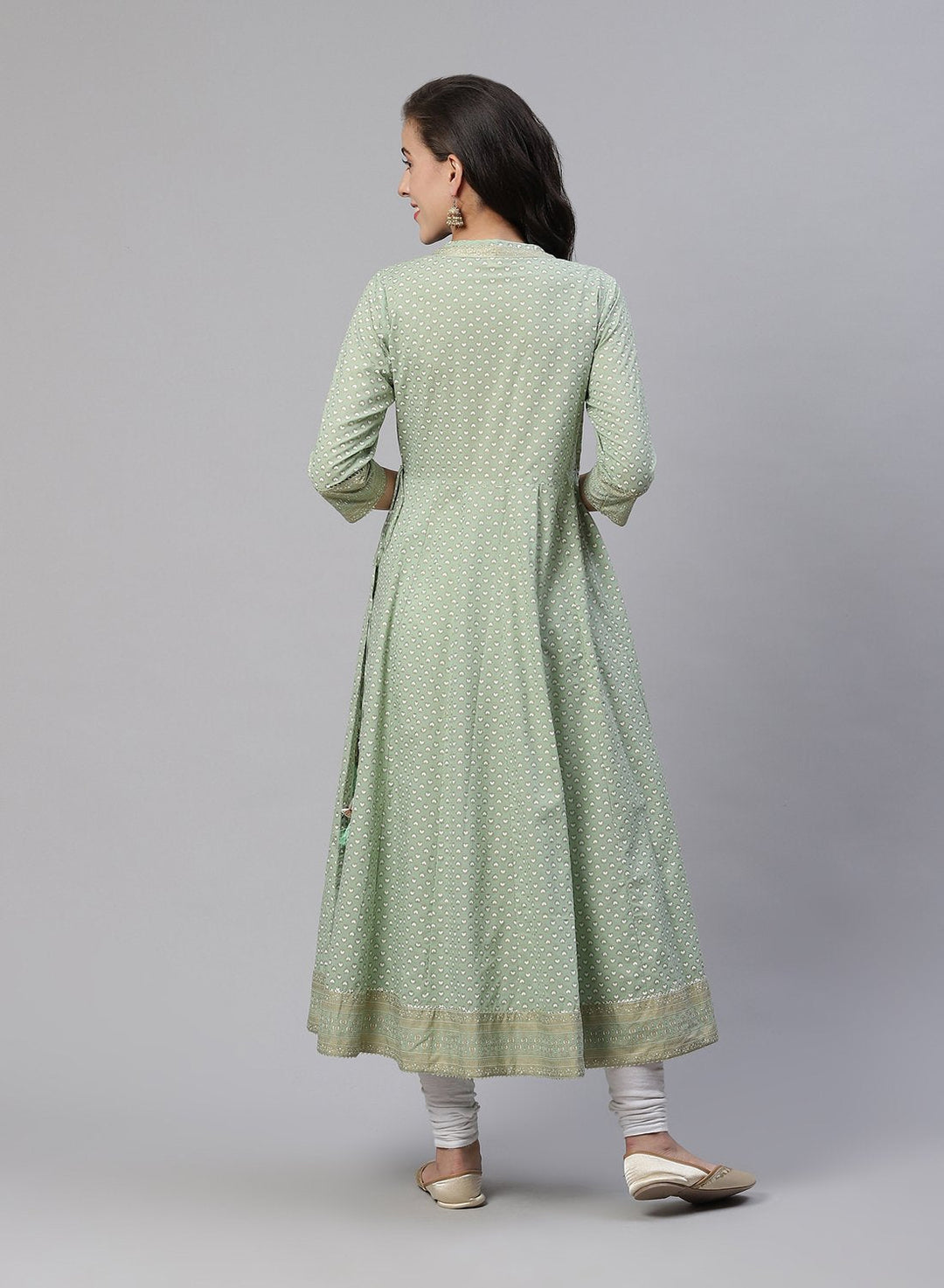 Cotton Printed Angrakha Kurti