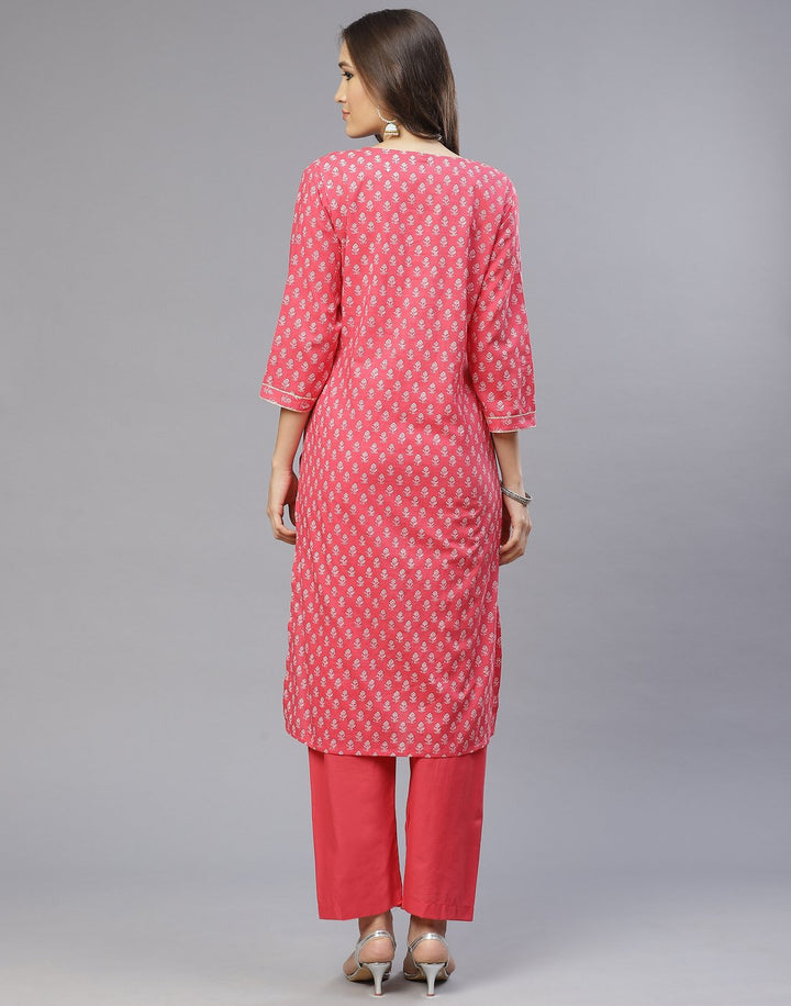 Cotton Printed Kurti With Pant