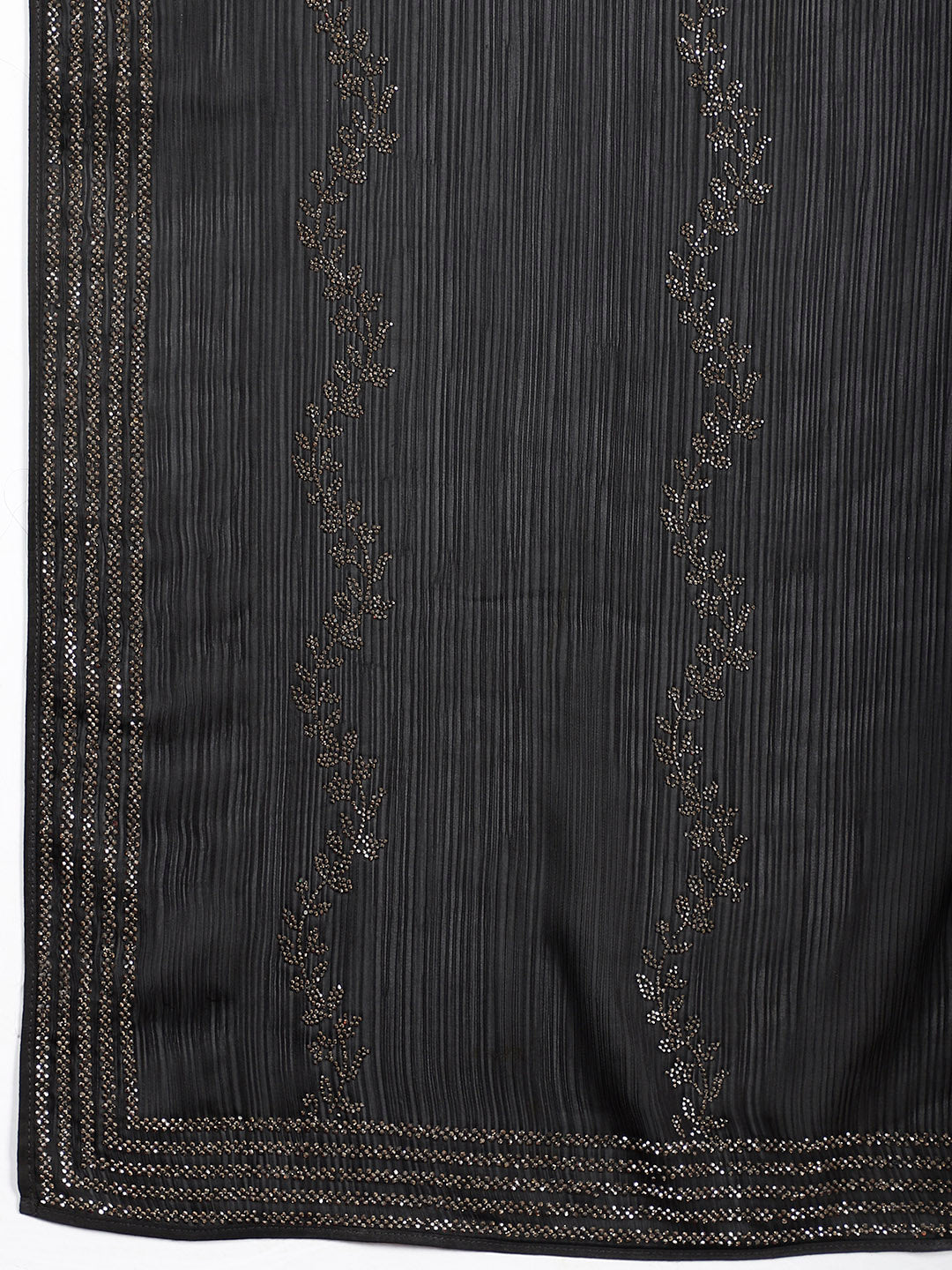 Stone Embroidered Chiffon Saree