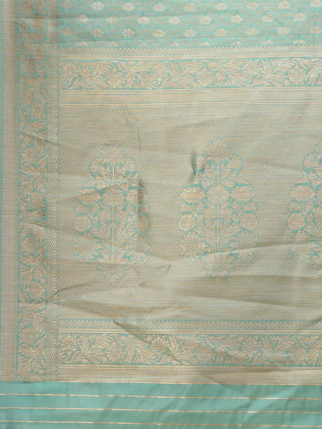 Zari Border Booti Cotton Woven Saree