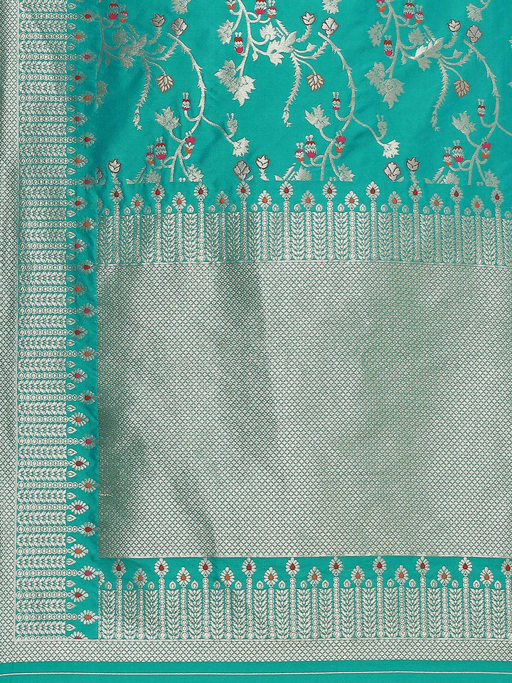 Zari Jaal Woven Art Silk Banarsi Saree
