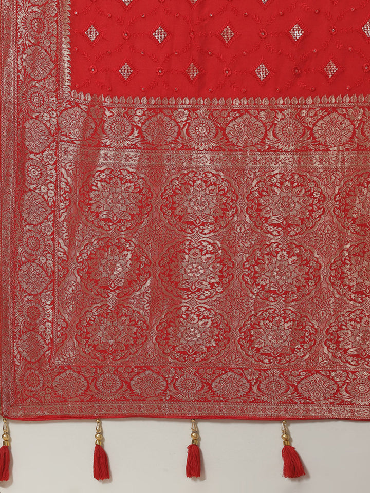Embroidered Art Handloom Saree