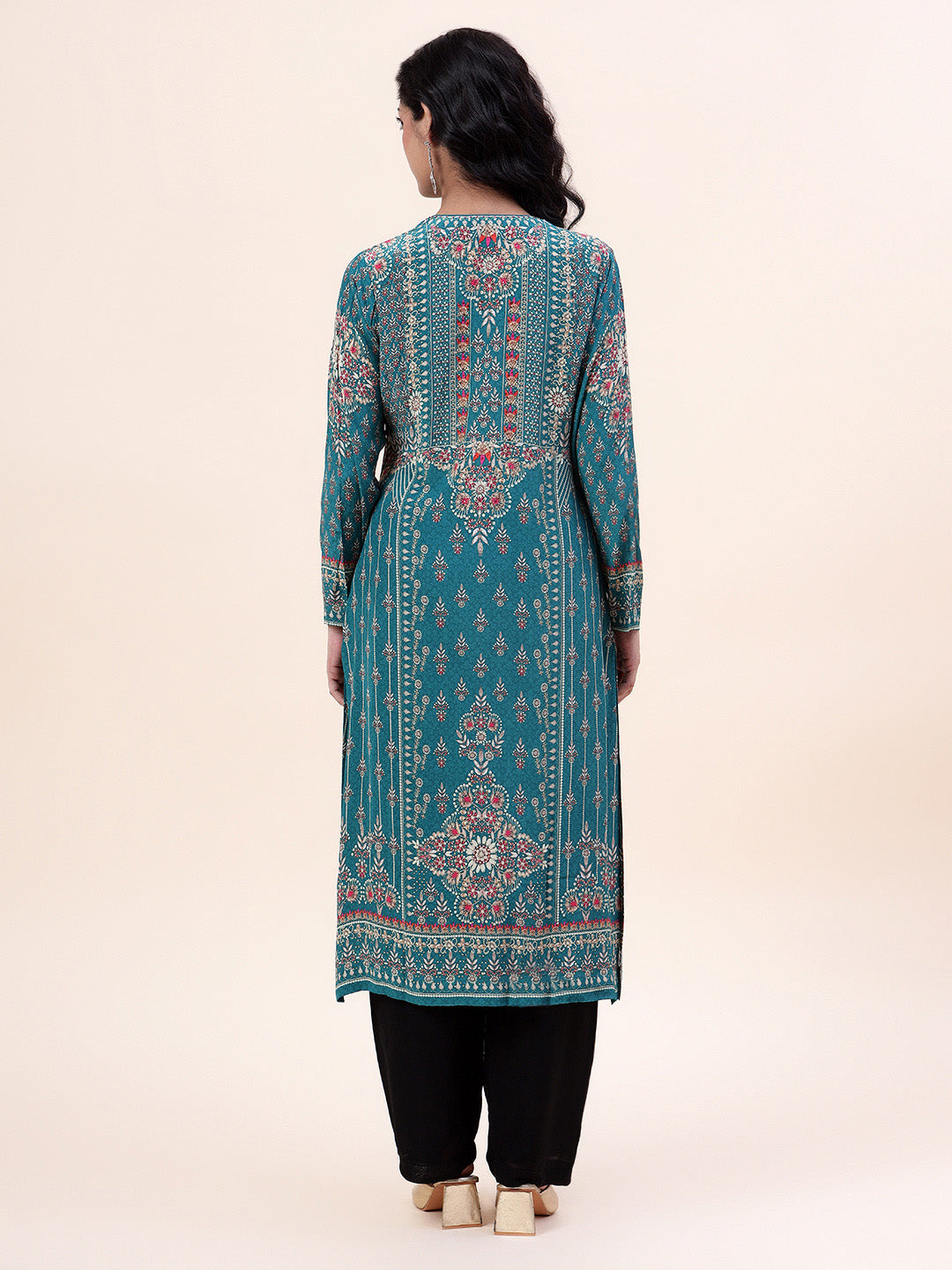Digital Printed Crepe Kurta