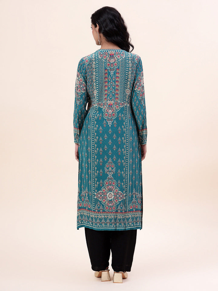 Digital Printed Crepe Kurta